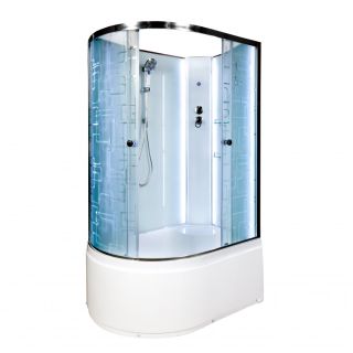 Душевая кабина Deto ЕМ4511 R N LED 110х80х208 см